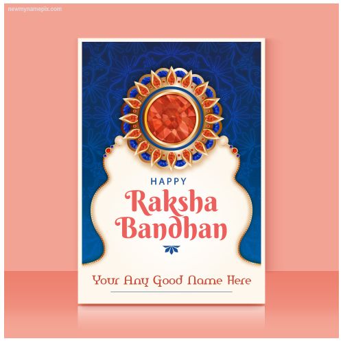 Latest Raksha Bandhan Template Editable Online Name Text Adding