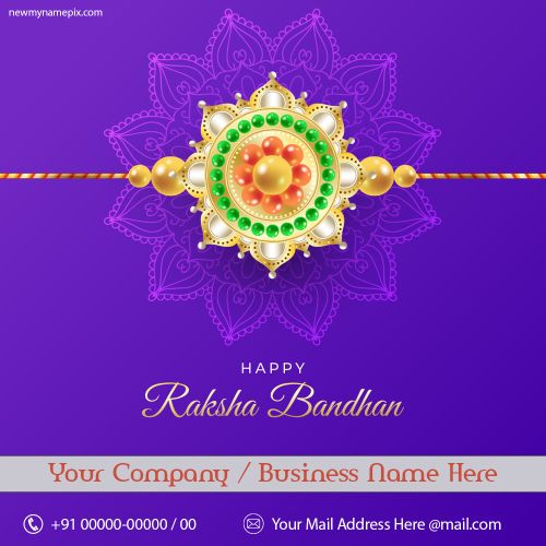Business Marketing Happy Raksha Bandhan Offer Card Download Free