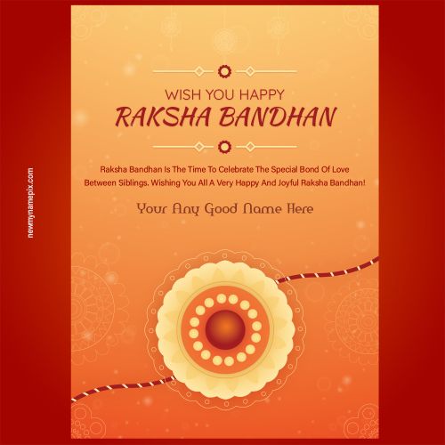 Happy Raksha Bandhan 2024 Greetings Images With Brother Name Wishes