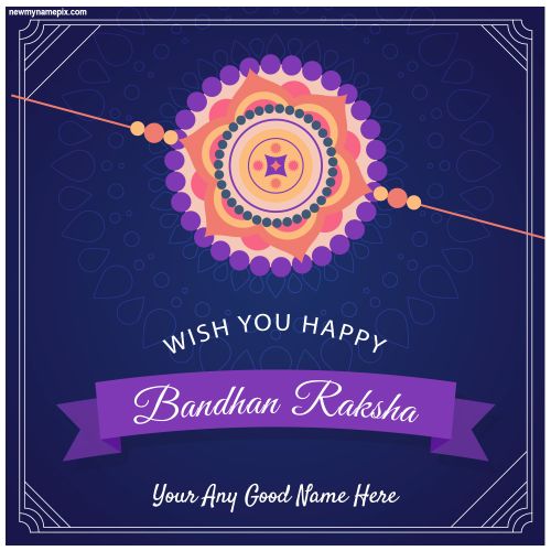 Special Brother Name Write Happy Raksha Bandhan Pics Create