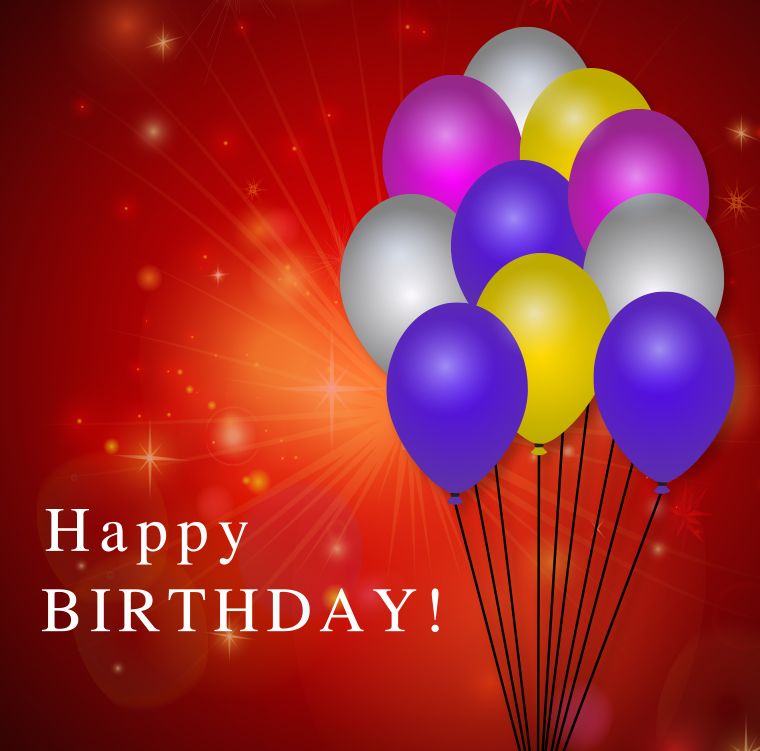 Colorful Balloon Happy Birthday Wishes HD Pictures Download