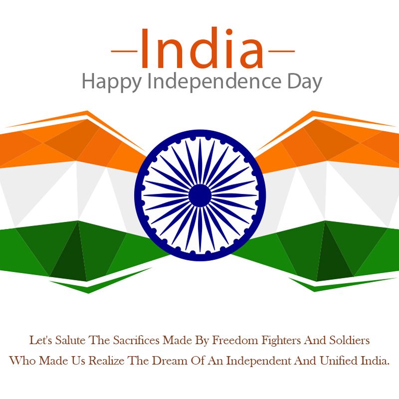 New 15th August Indian Celebration Greeting Images Free